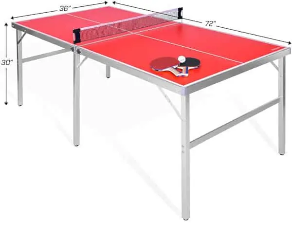 GoSports 6 x 3 Mid-Size Table Tennis Table