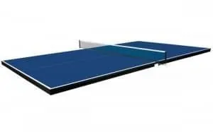 Table tennis conversion top for pool tables